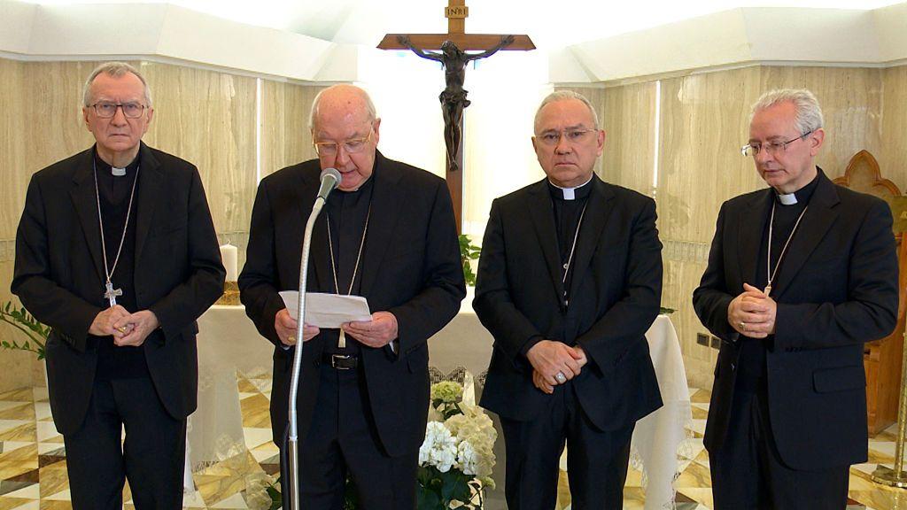 Anúncio da morte do Papa Francisco