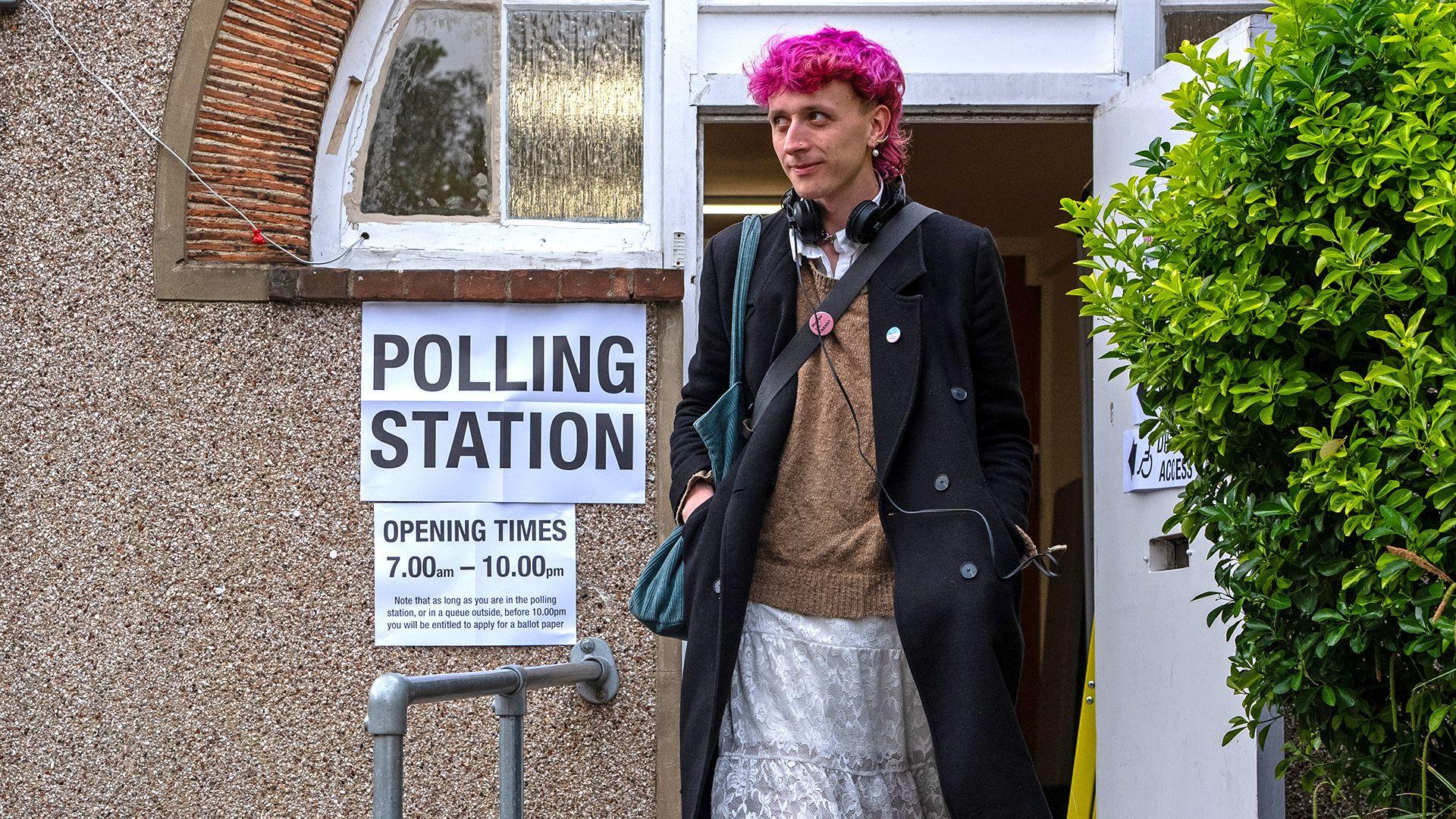 Voters heading to the polls in elections in England, Scotland and Wales
