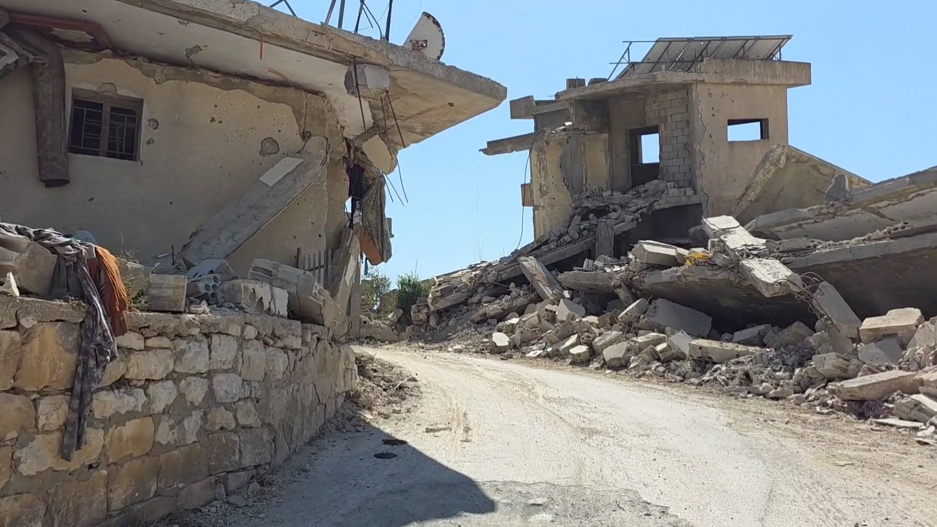 منازل مدمرة في جنوب لبنان