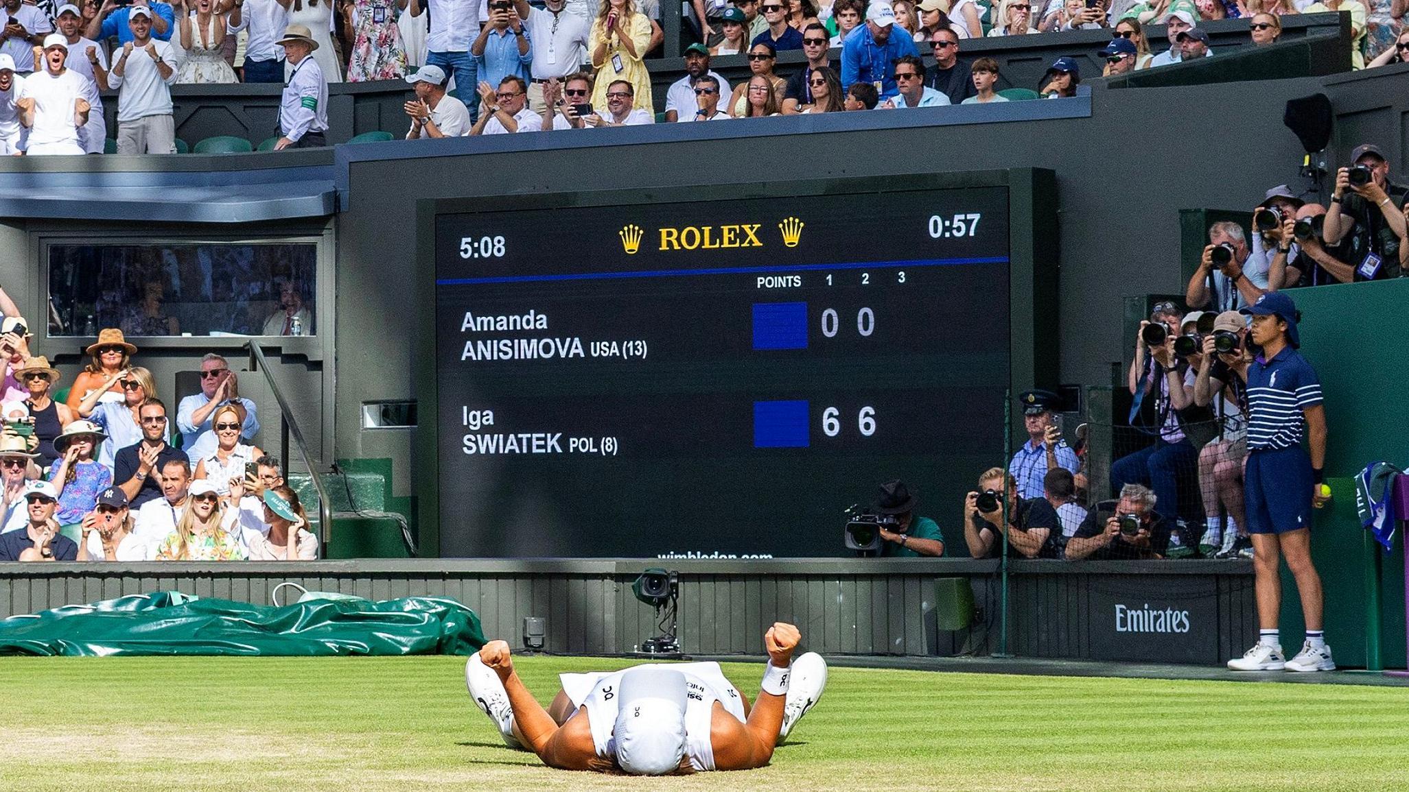 Numbers behind Swiateks dominant Wimbledon win