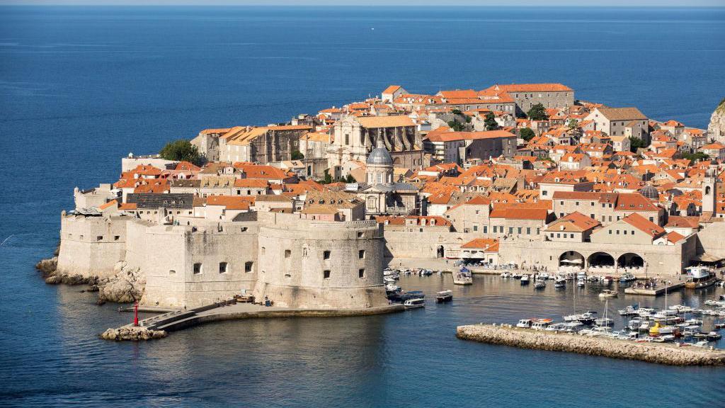 Vista aerea de Dubrovnik.