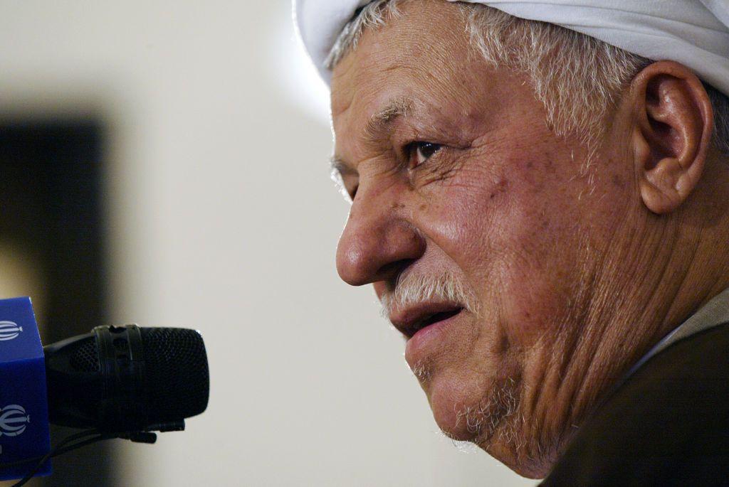 Retrato del fallecido presidente de Irán, Akbar Hashemi Rafsanjani.