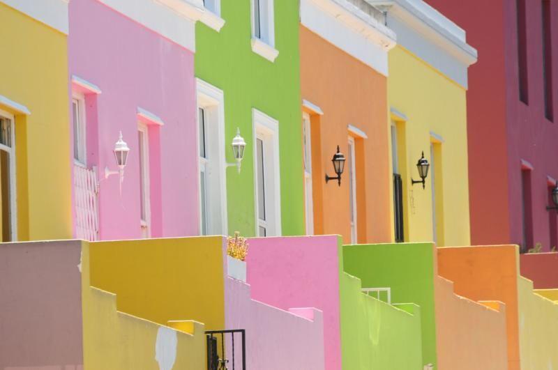 Casario colorido de Bo-Kaap, na Cidade do Cabo (África do Sul)
