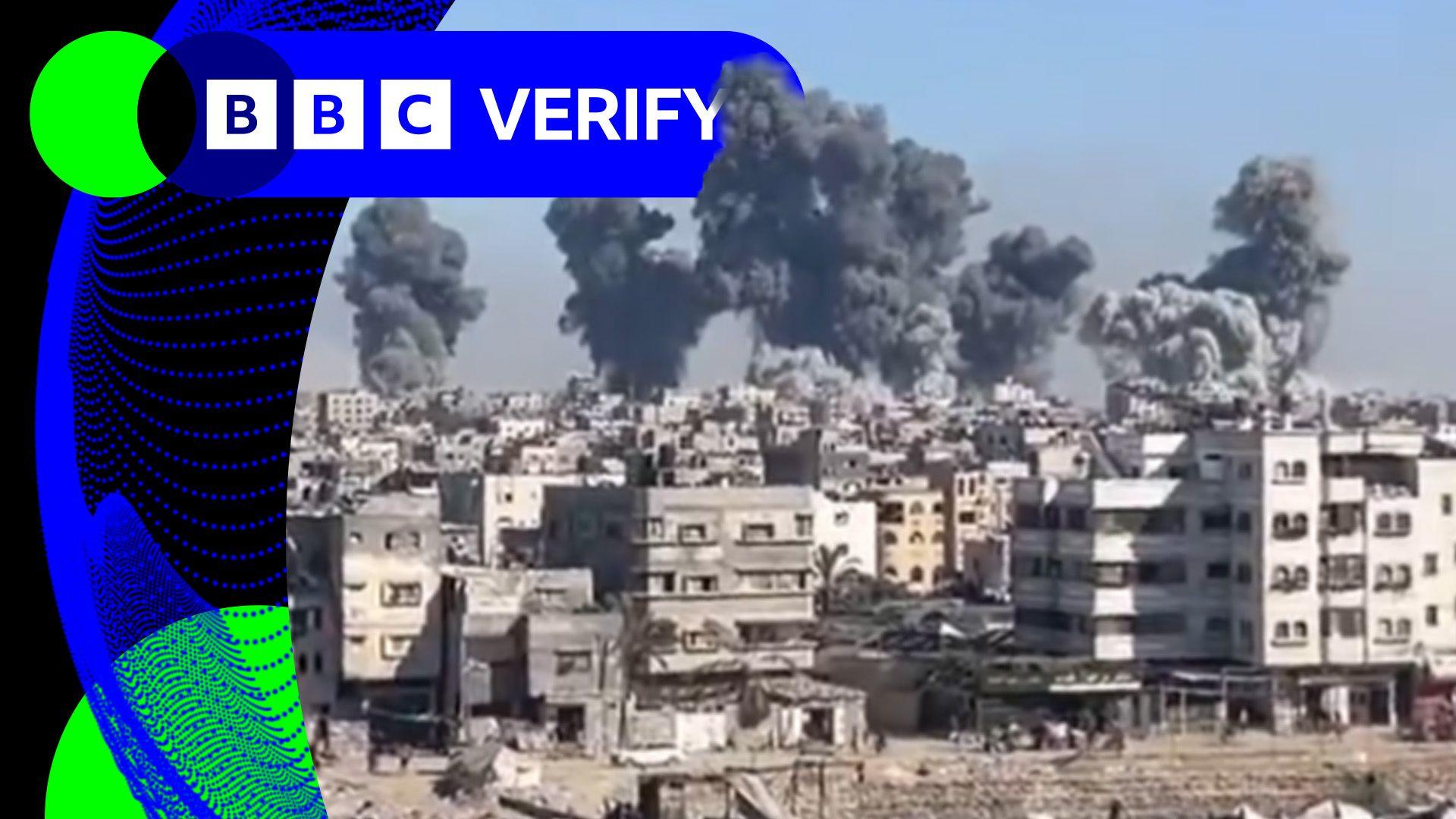 Footage of latest strikes in Gaza City, and analysis of new UK child vaccination data