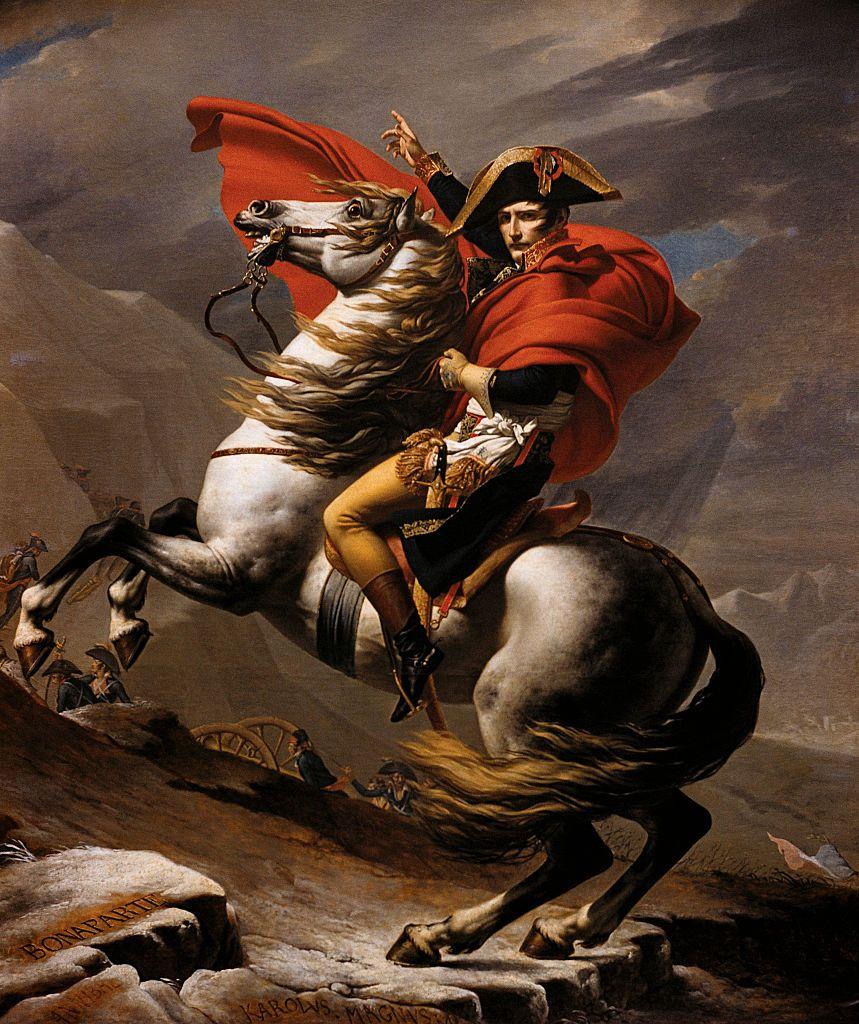 slika Napoleona Bonaparte u muzeju Luvr, napoleon bonaparta na konju koji se propinje