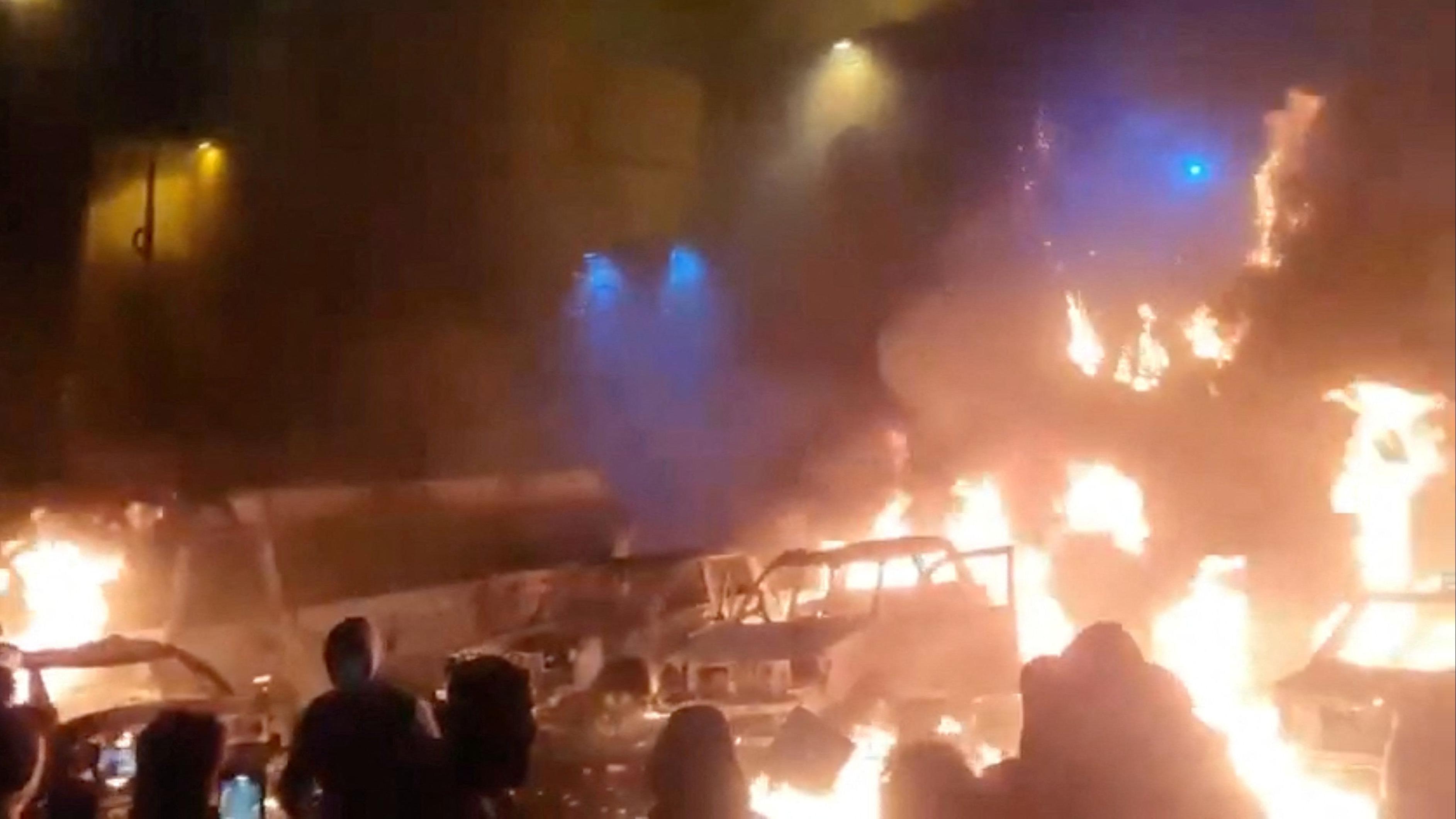 Internet blackout after huge Iran marches as supreme leader says protesters 'trying to please Trump'