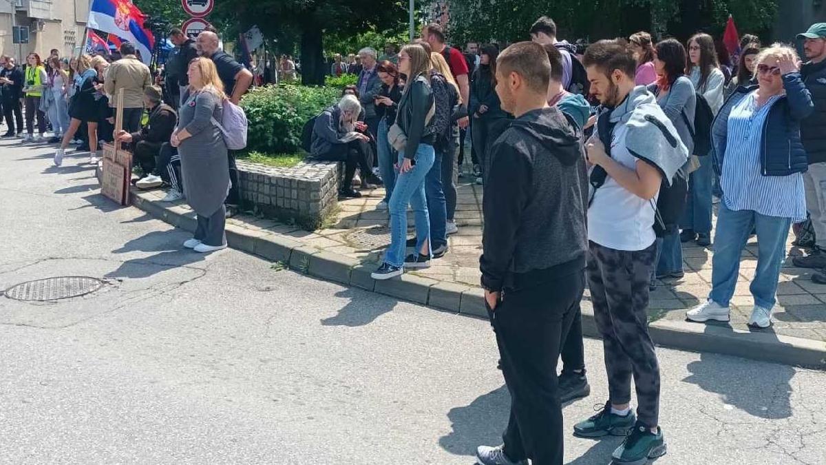 protest u Loznici, studenti