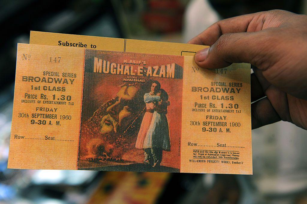 مغل اعظم فلم کا اصل ٹکٹ