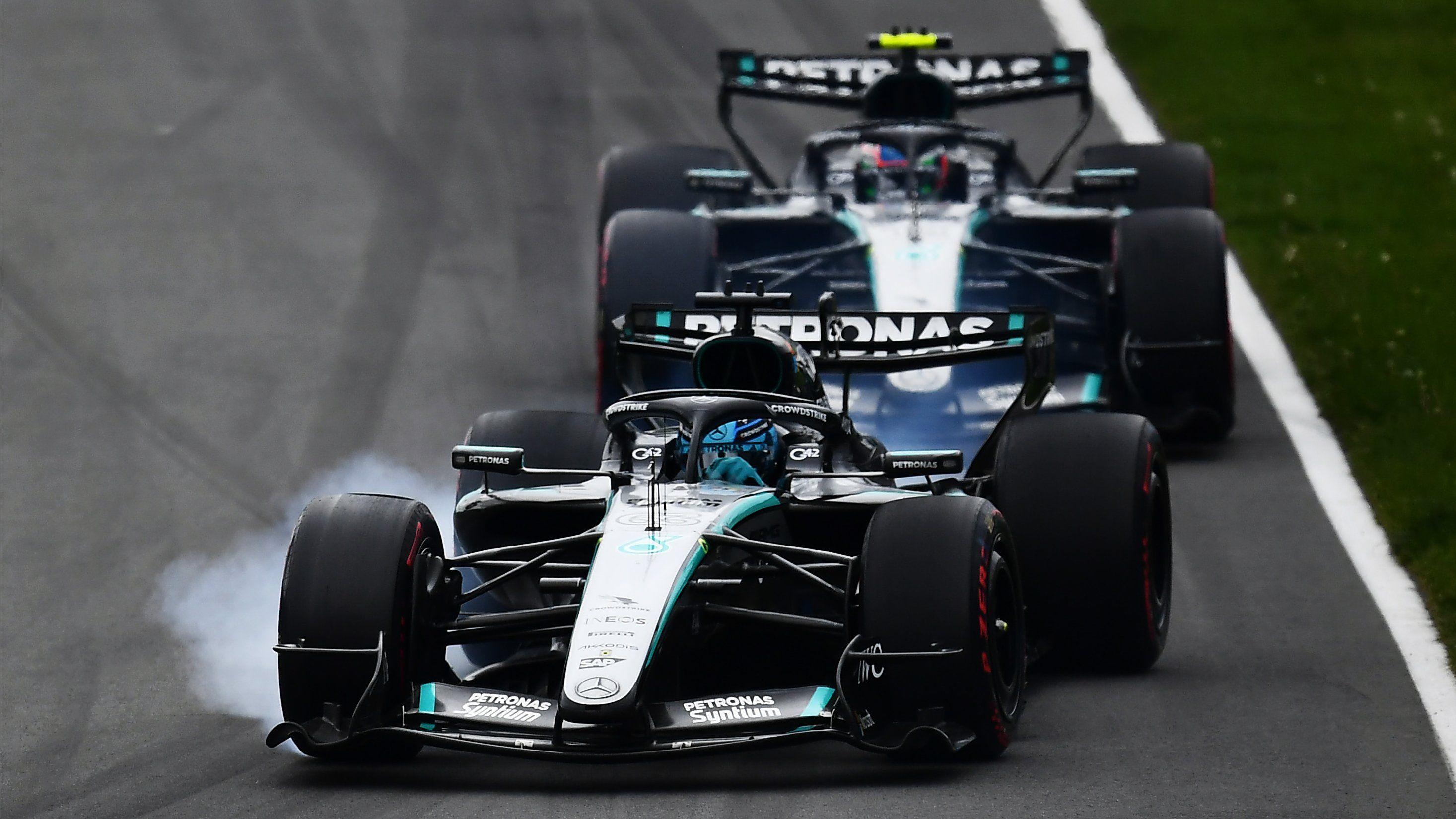 Russell passes Antonelli again in thrilling fight to lead Canadian Grand Prix 