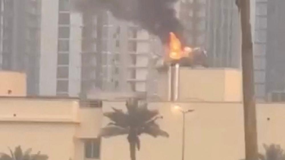 US embassy in Baghdad hit by strike as Trump says military targets 'obliterated' on Iran's key oil island