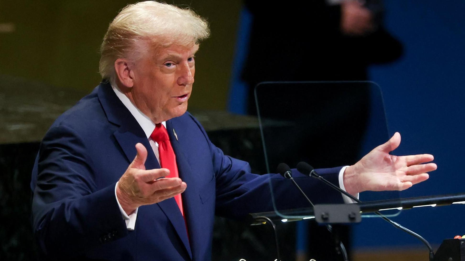 Trump addressing UN for first time since 2020 as he sets out 'vision for the world'