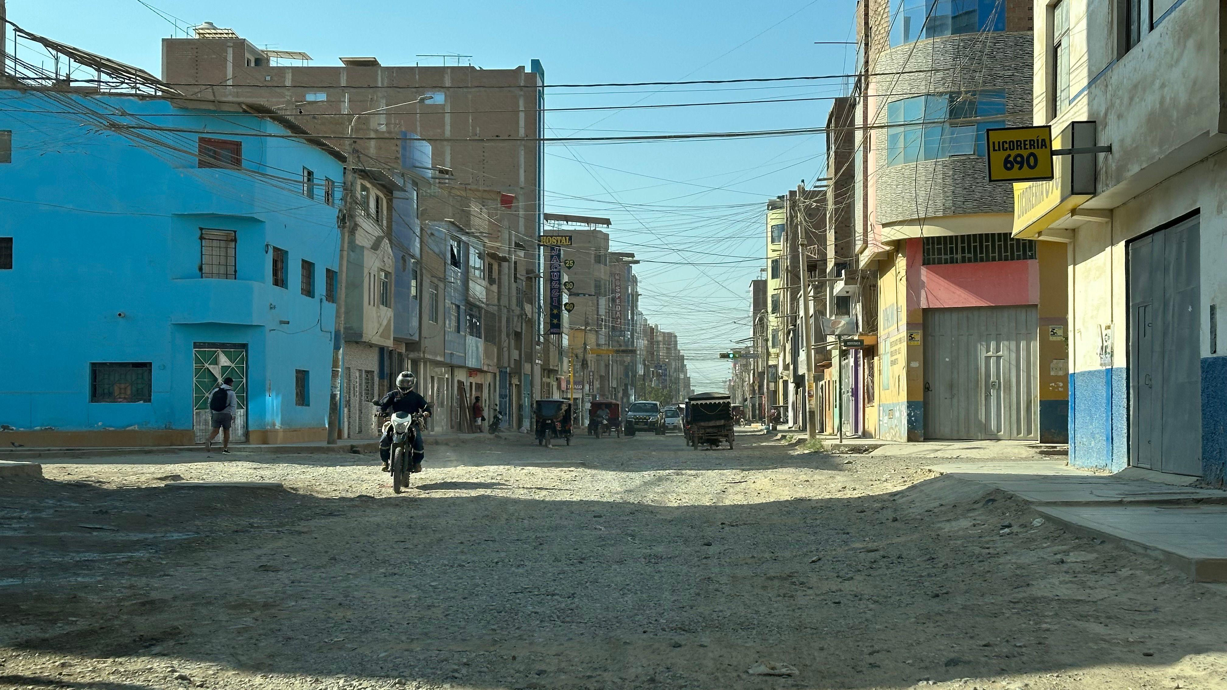 Una calle del distrito José Leonardo Ortiz.