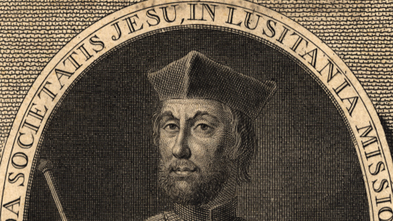 Ilustração antiga e recortada do padre Gabriel Malagrida, morto pela Inquisição em Lisboa