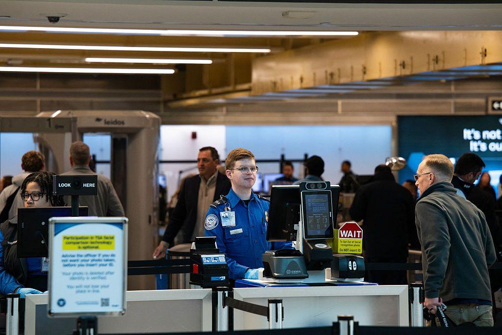 Un control de seguridad de la TSA en Atlanta.