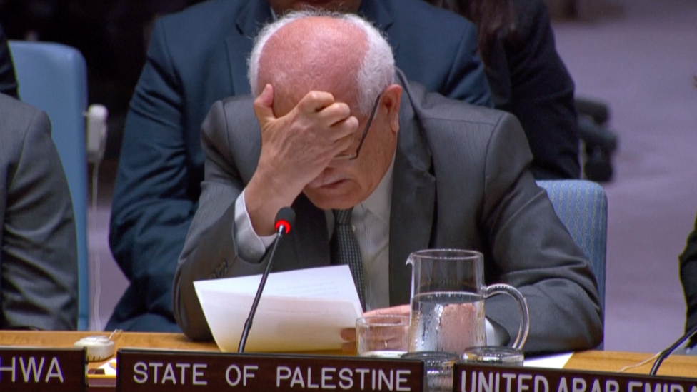 Riyad Mansour, el embajador de la Misión de Observación de Palestina en la ONU