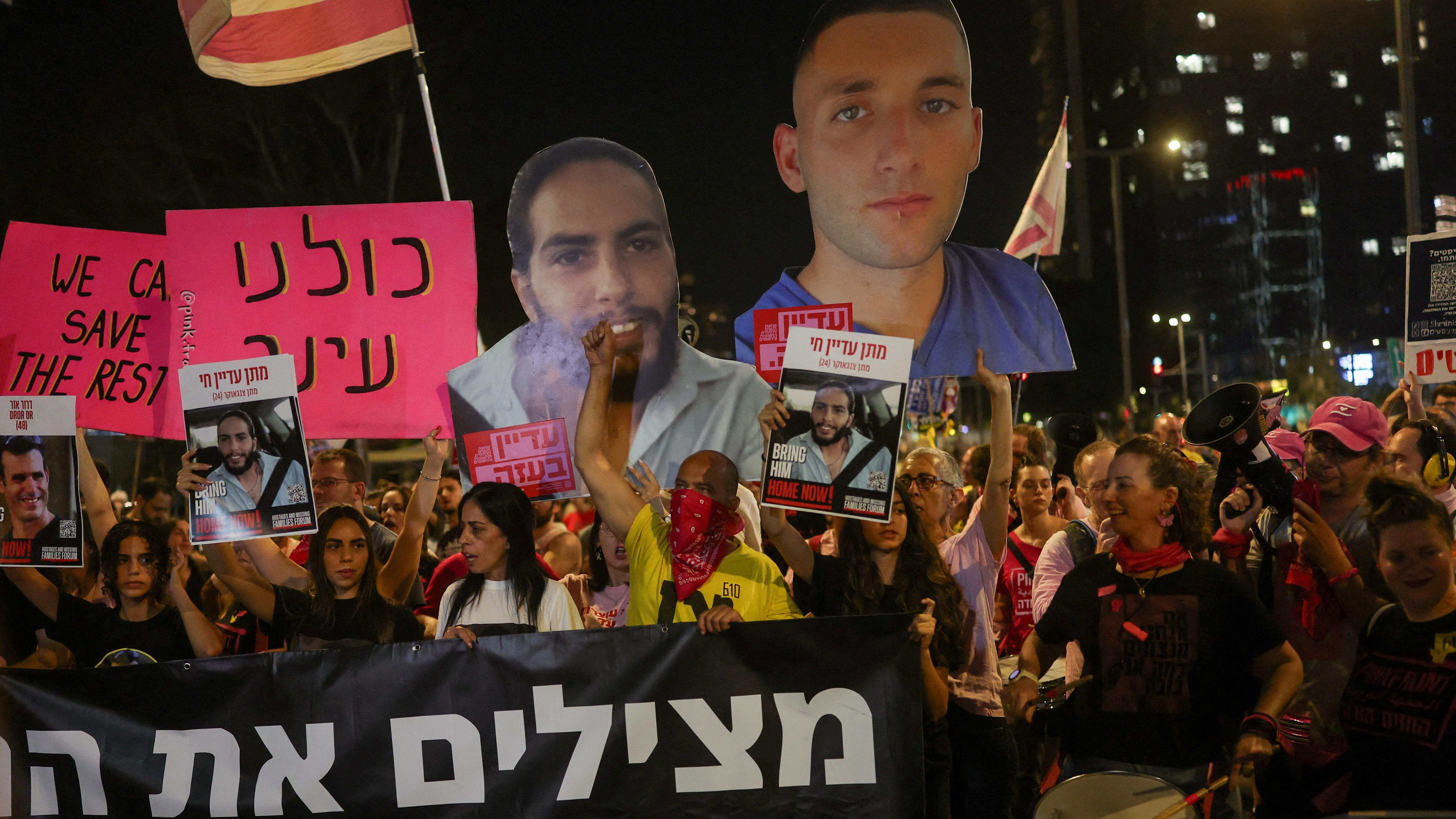 مظاهرات في إسرائيل مطالبة بوقف الحرب وإعادة الرهائن