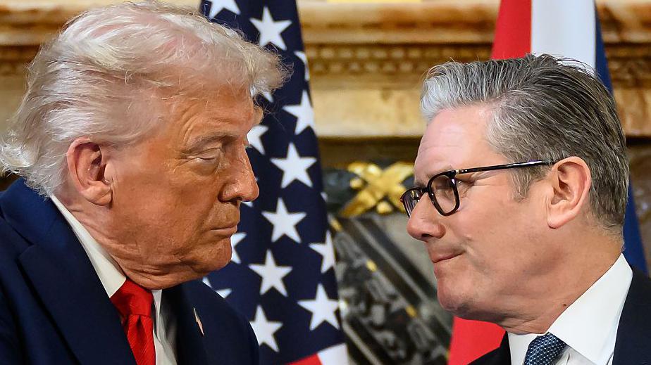 Donald Trump y Keir Starmer durante la visita de Estado que el primero realizó al Reino Unido en 2025.