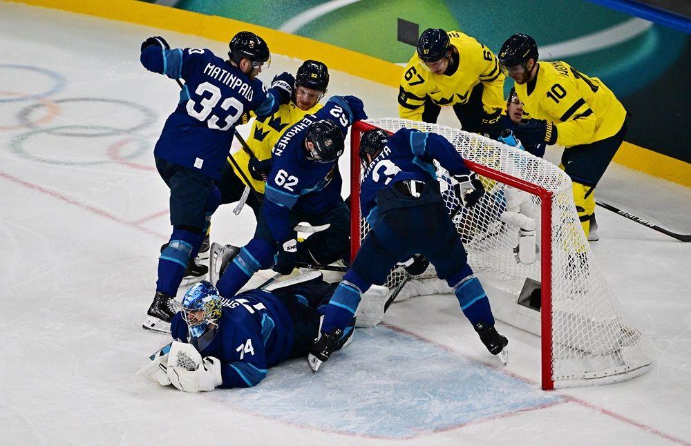 utakmica finske i švedske u hokeju na ledu na zimskim olimpijskim igrama