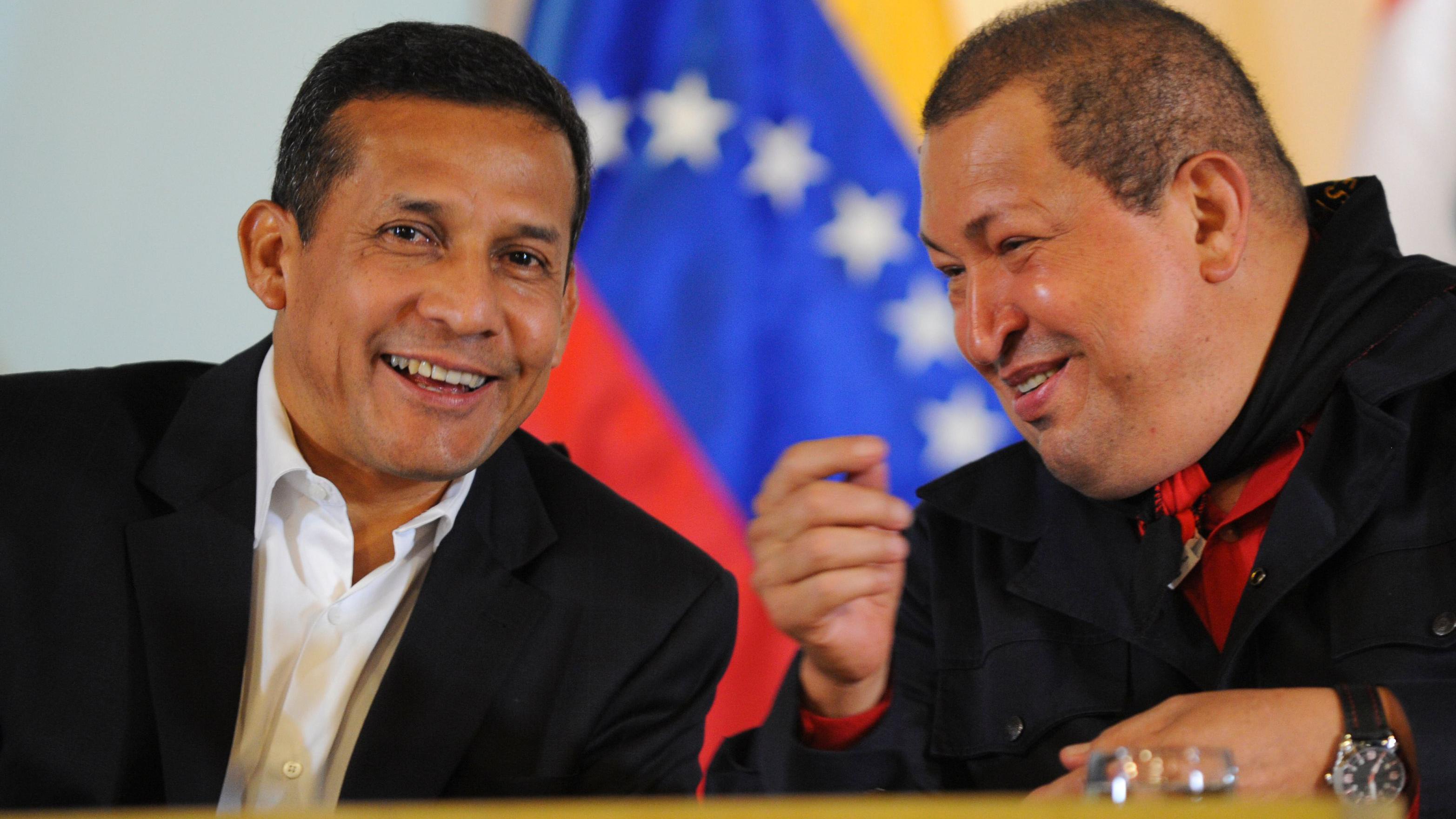 Chávez e Humala. 