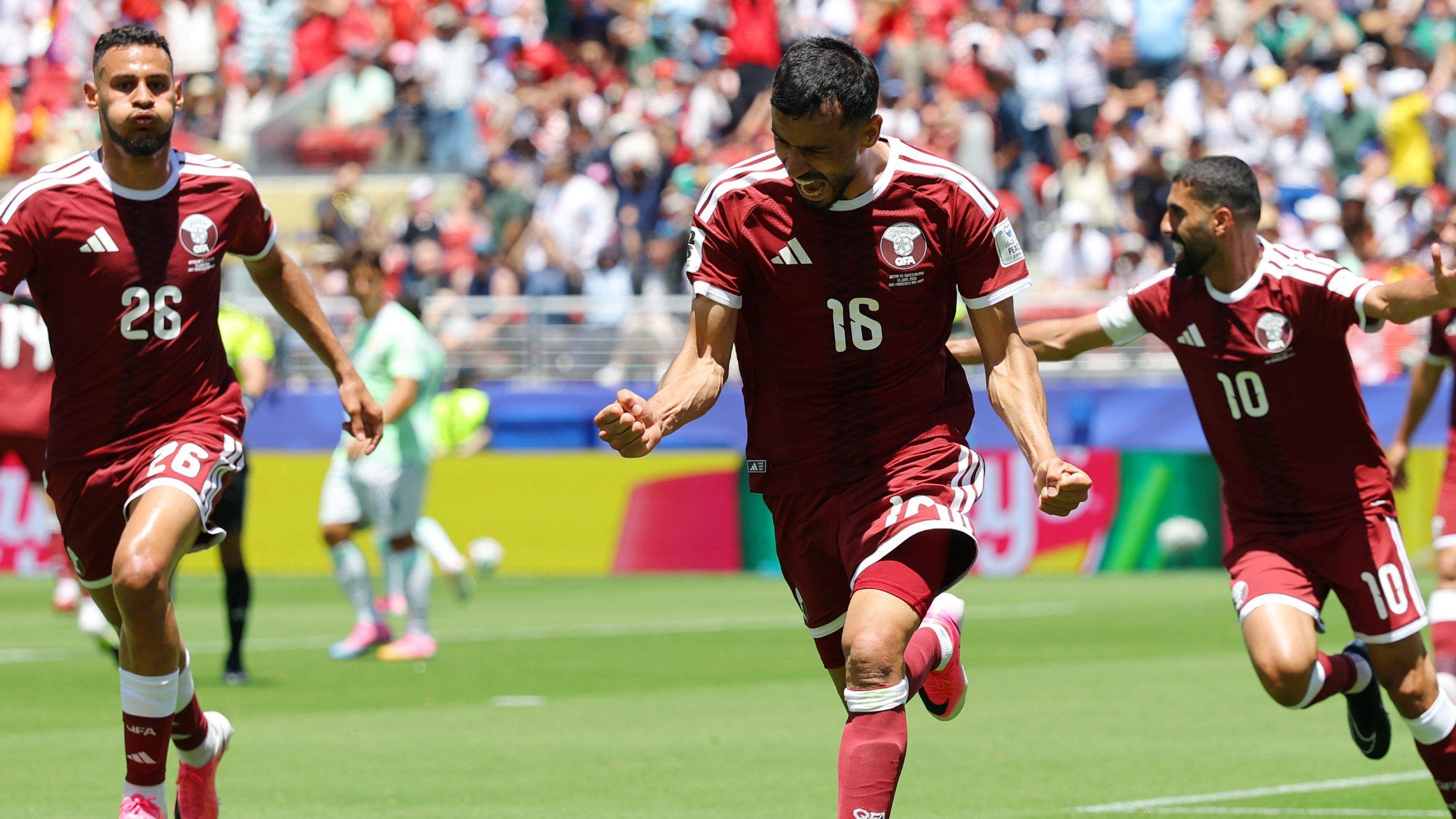 Qatar stun Switzerland with last-gasp equaliser for first-ever World Cup point - reaction
