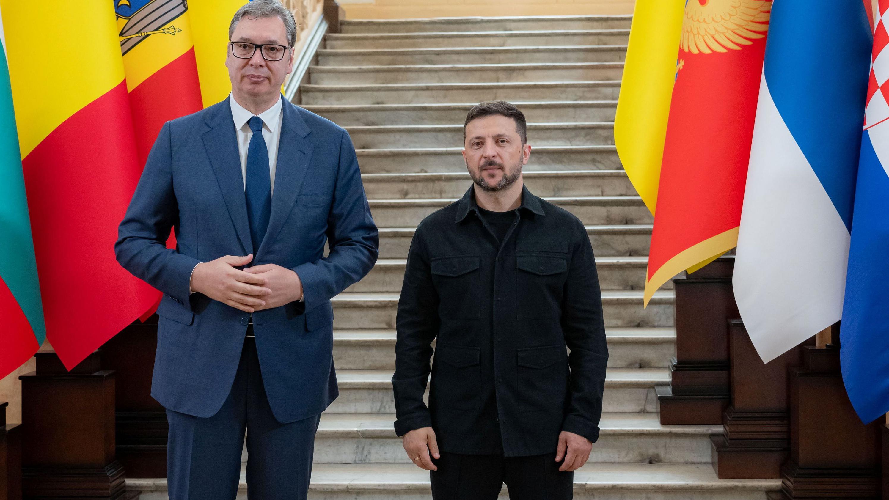 Aleksandar Vučić i Vladimir Zelenski na samitu u Odesi, 2025.