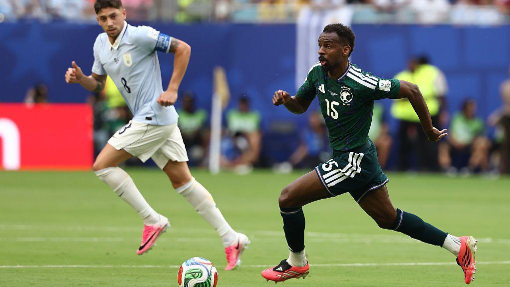 Ugarte hits post as Uruguay trail Saudi Arabia in Miami