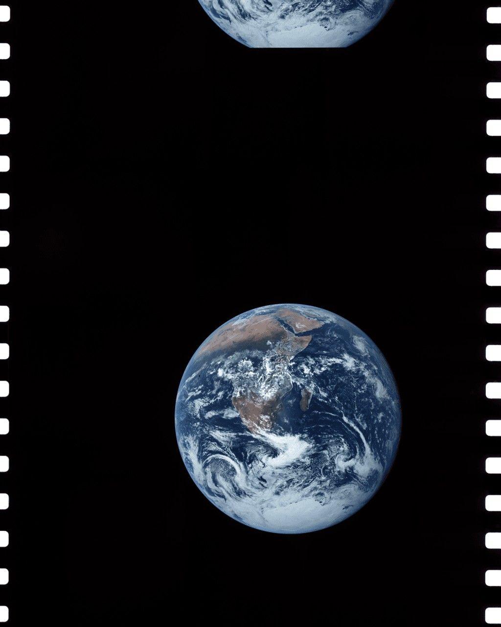 Slide original da foto da Terra de 1972