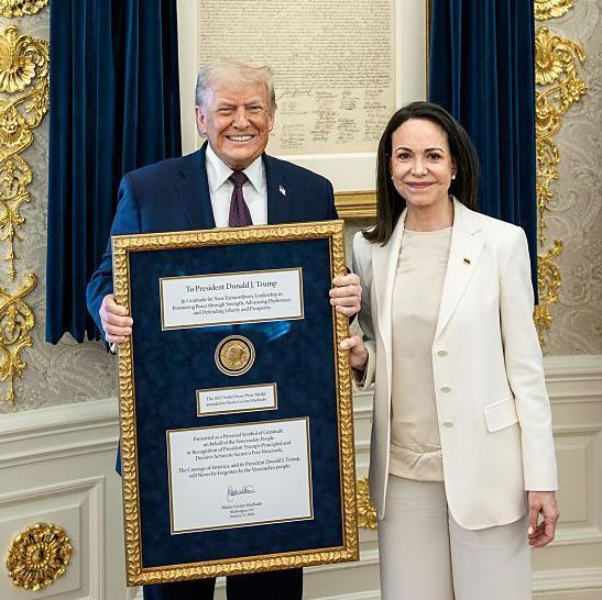 Donald Trump y María Corina Machado