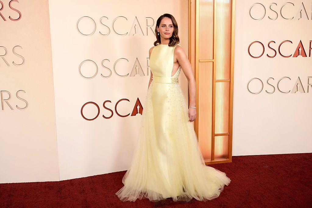 Felicity Jones asiste a la 98ª edición anual de los Premios Oscar en el Dolby Theatre el 15 de marzo de 2026 en Hollywood, California. (Foto por Jeff Kravitz/FilmMagic)