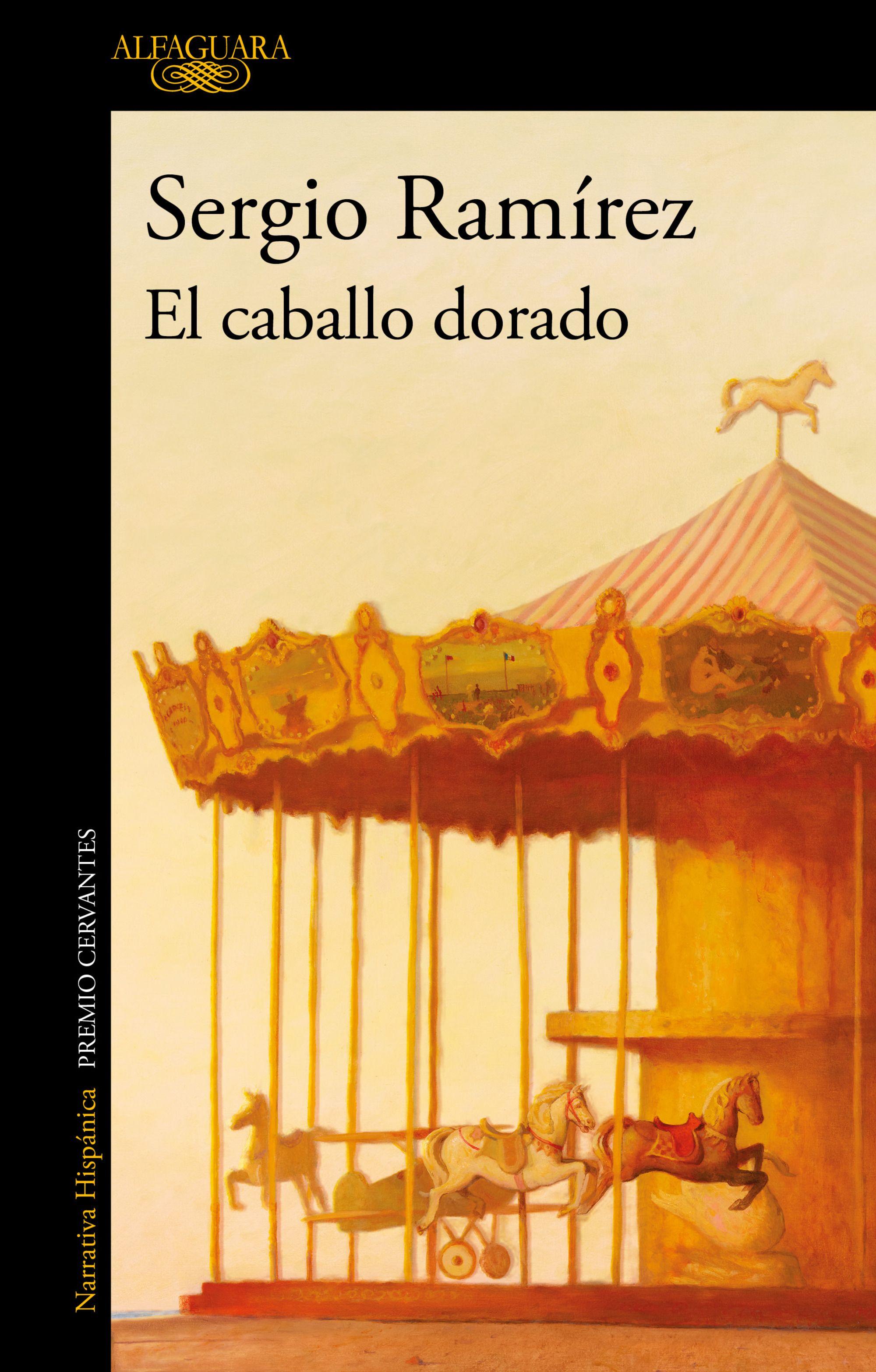 Portada del libro "El caballo dorado" de Sergio Ramírez.