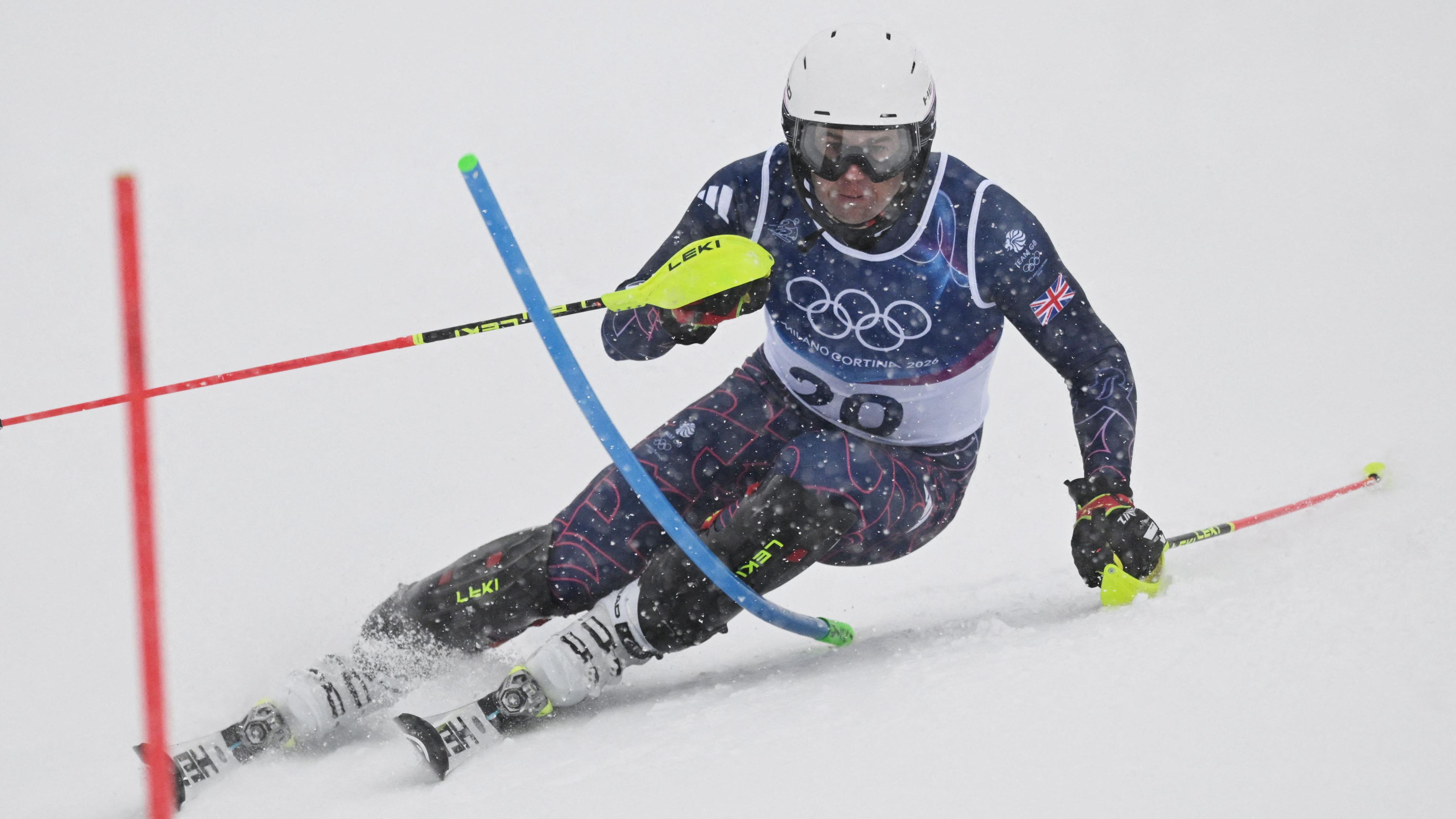 Winter Olympics: GBs Ryding in farewell slalom run at his fifth Games - watch