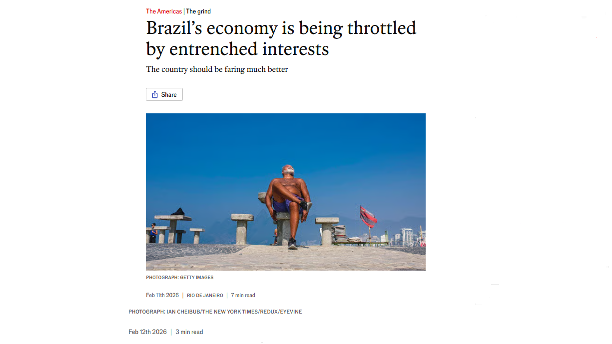 Print da artigo da revista The Economist