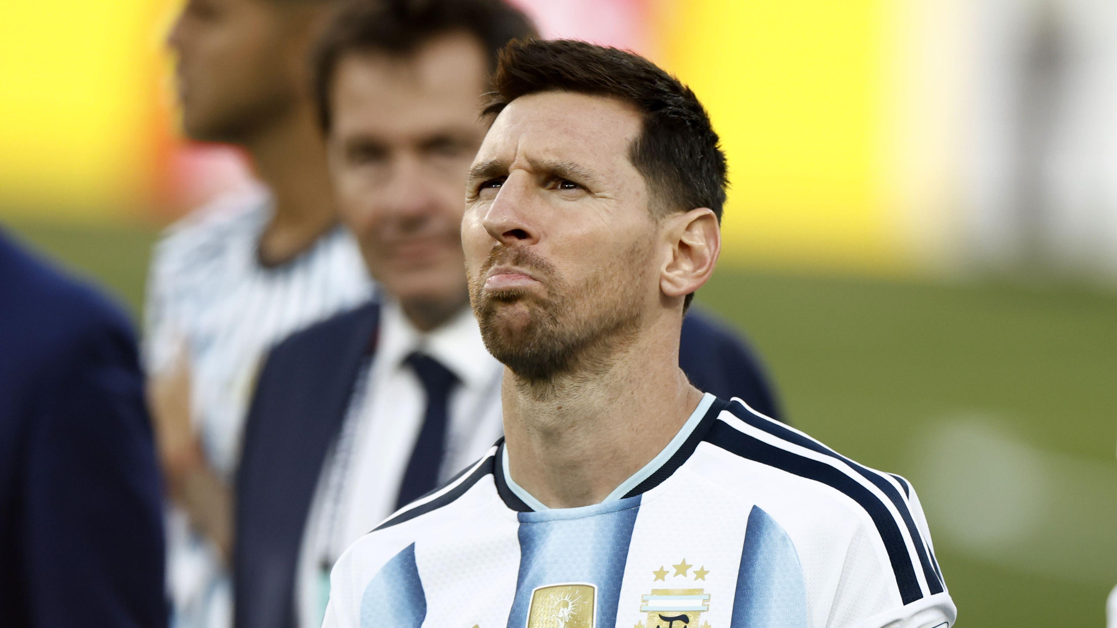 Messi emocionado tras perder la final de la Copa del Mundo