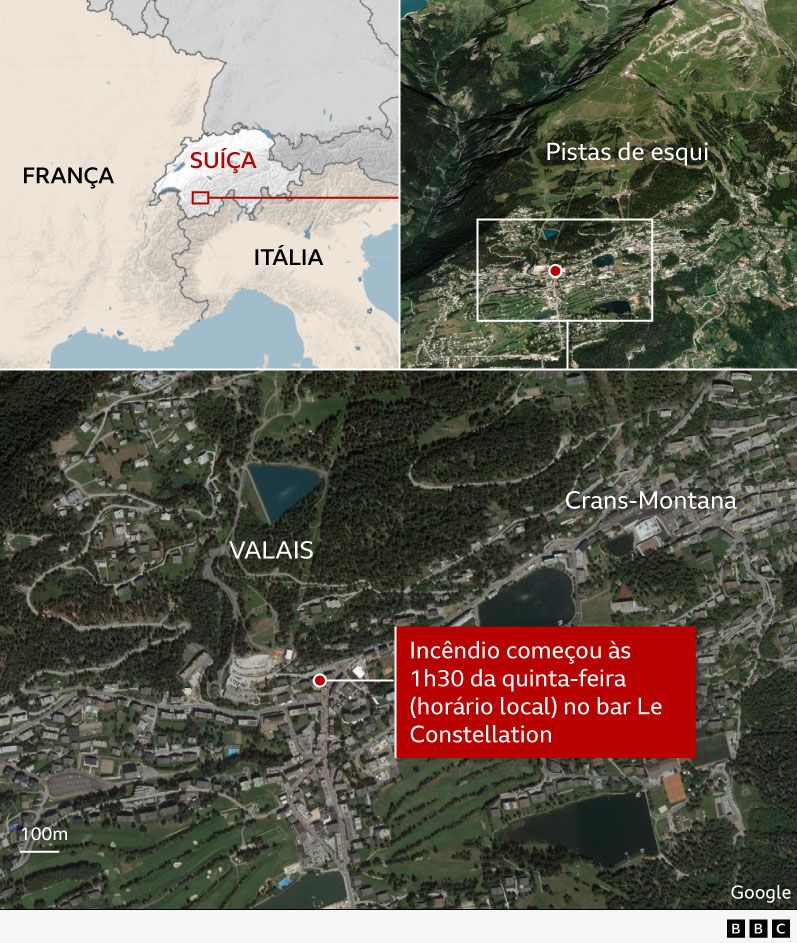 Mapa mostra local da trag&eacute;dia