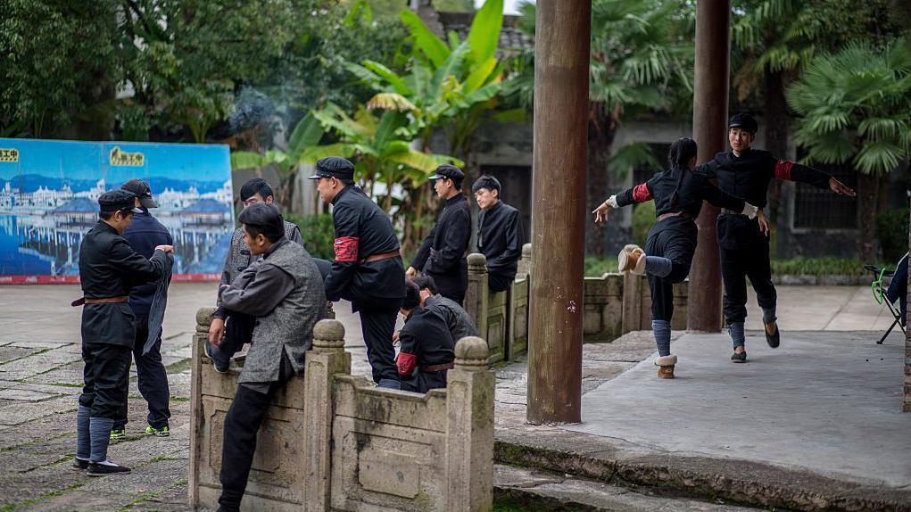 橫店開機拍攝現場