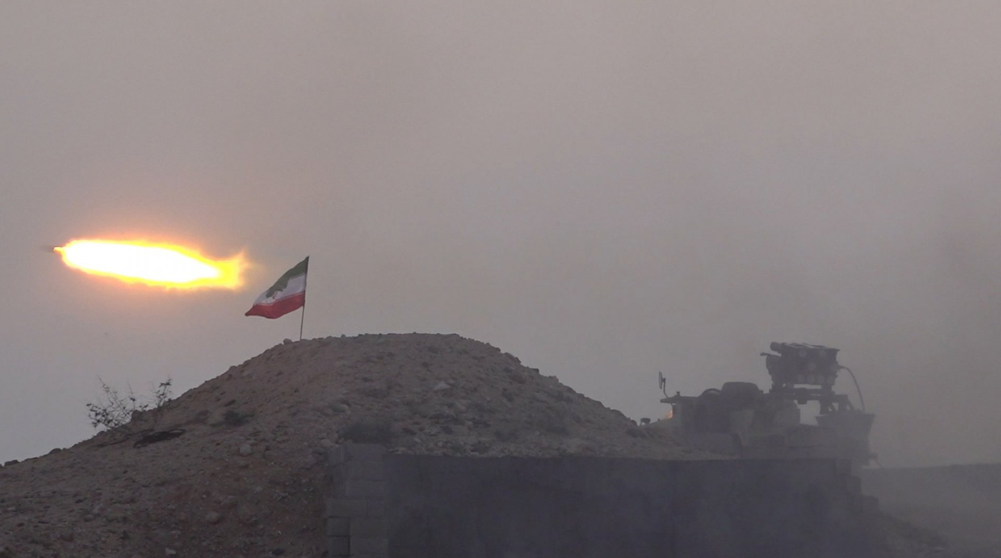 أجرى الحرس الثوري الإيراني مناورات عسكرية في مضيق هرمز، في مكان لم يُكشف عنه، بجمهورية إيران الإسلامية - 16 فبراير/شباط 2026
