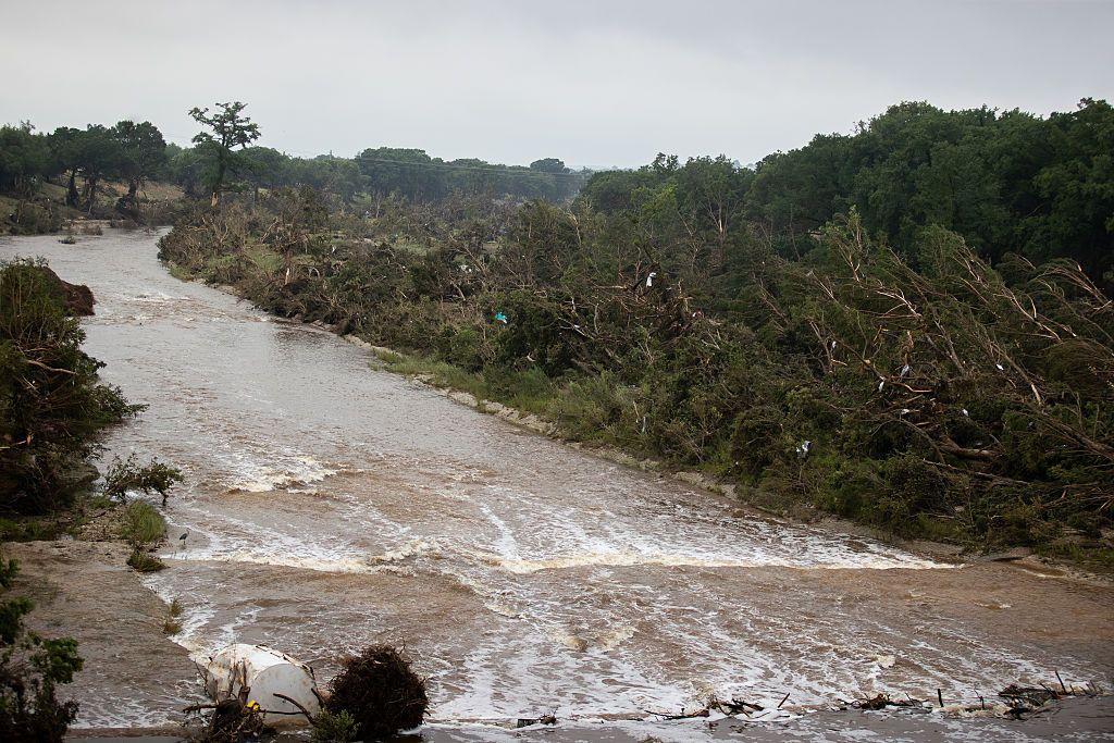 El río Guadalupe crecido.
