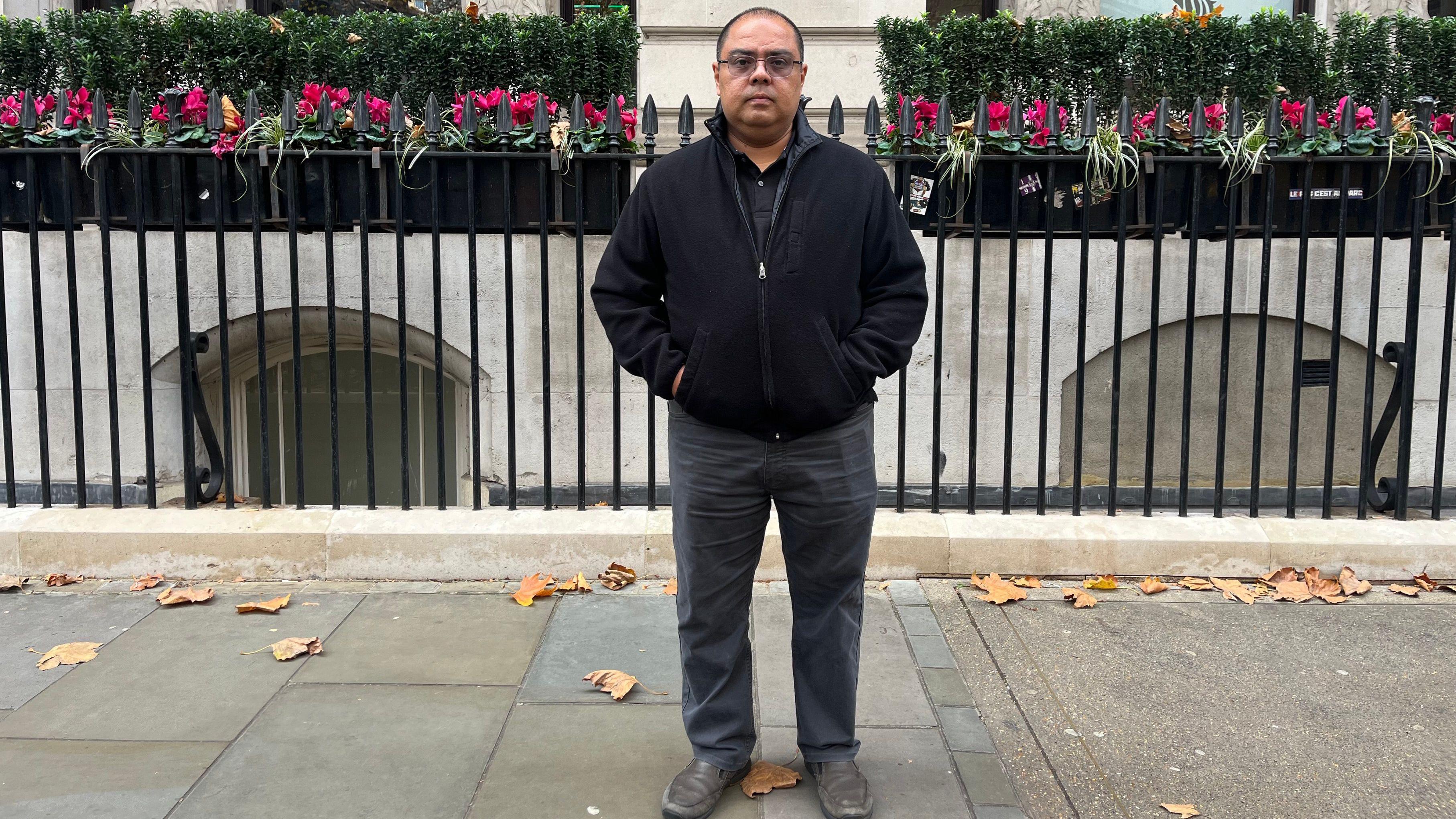 Louis Benavides em Londres, no dia 13 de novembro de 2025