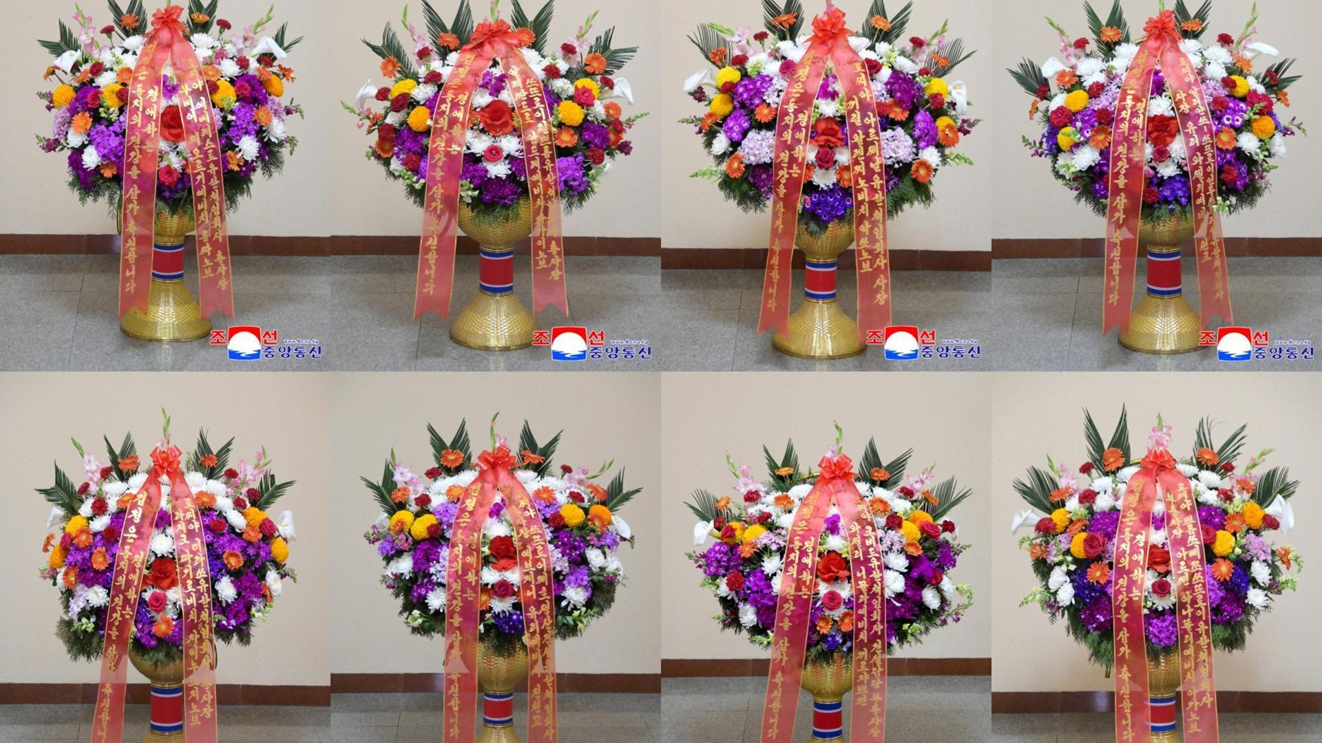 여러 꽃다발 사진
