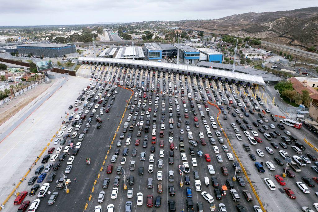 El paso fronterizo de San Ysidro, California