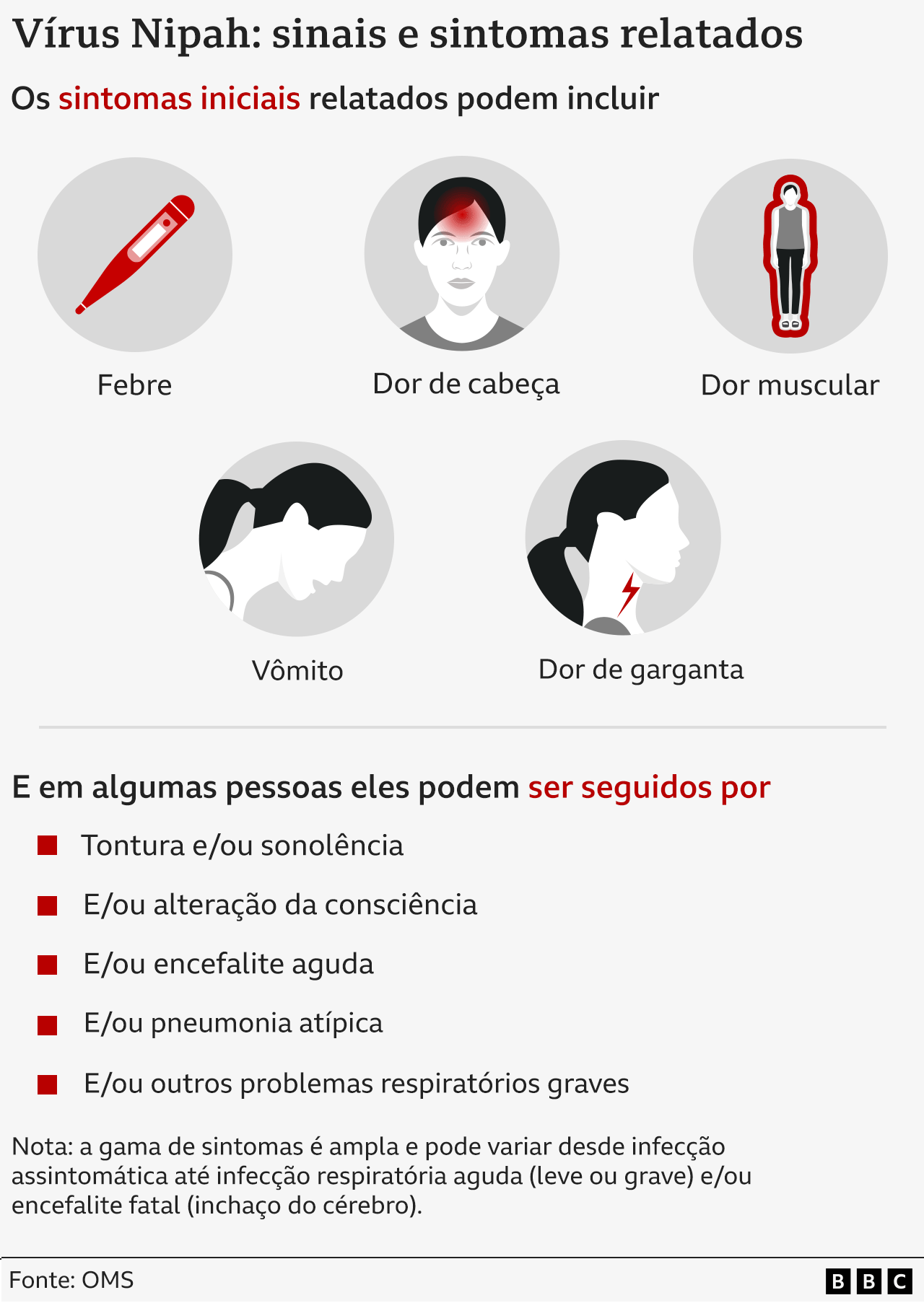 Arte mostra sintomas da infec&ccedil;&atilde;o por Nipah