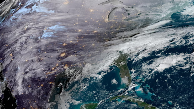 El frente meteorológico sobre los Estados Unidos el viernes