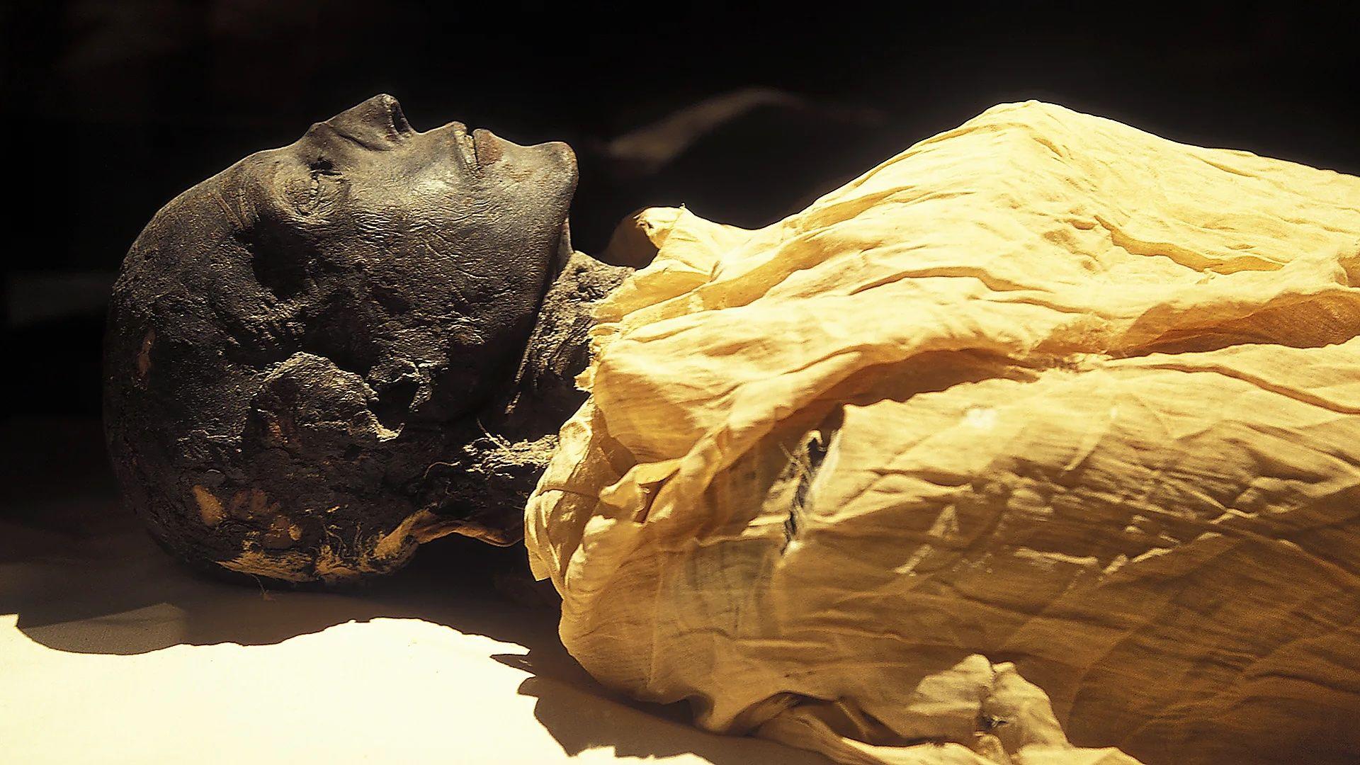 미라 상태인 고대유골