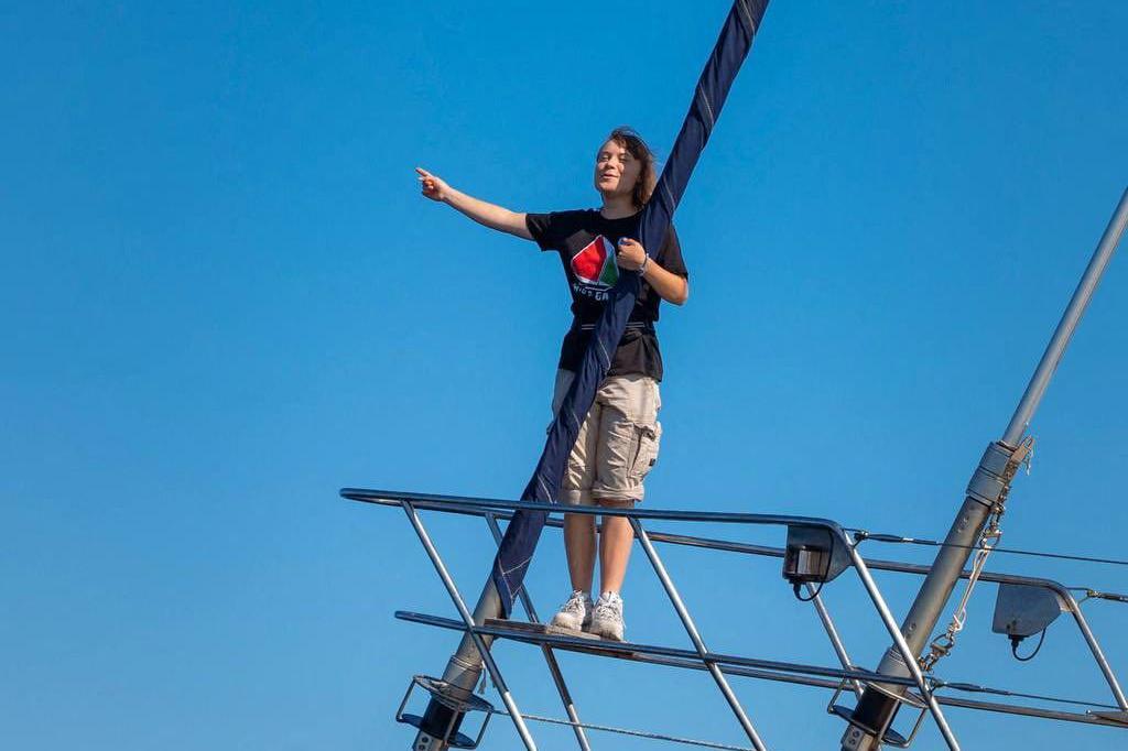 Greta Thunberg en la Flotilla de la Libertad