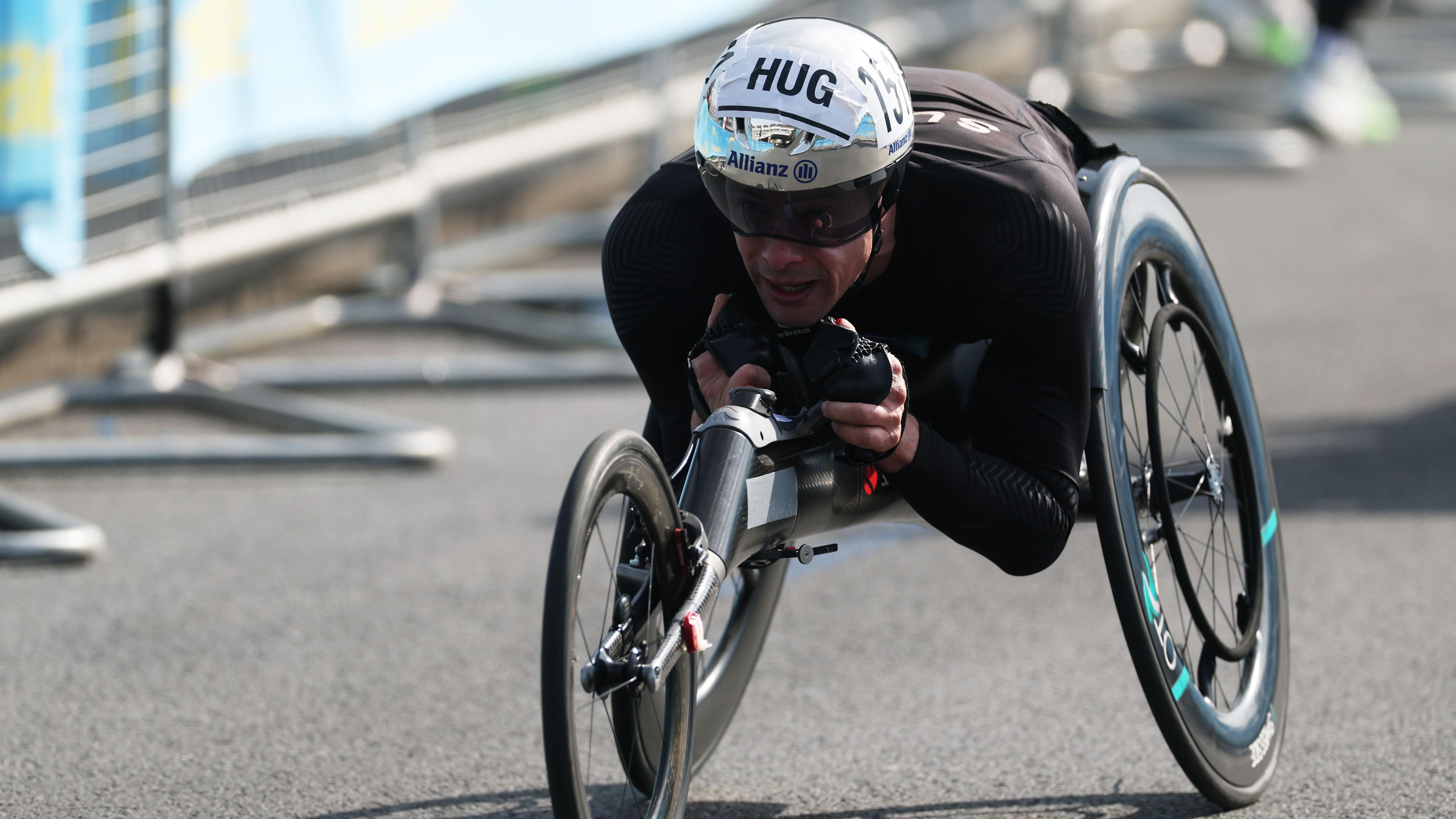 Watch London Marathon 2026: Hug & Debrunner defend wheelchair titles