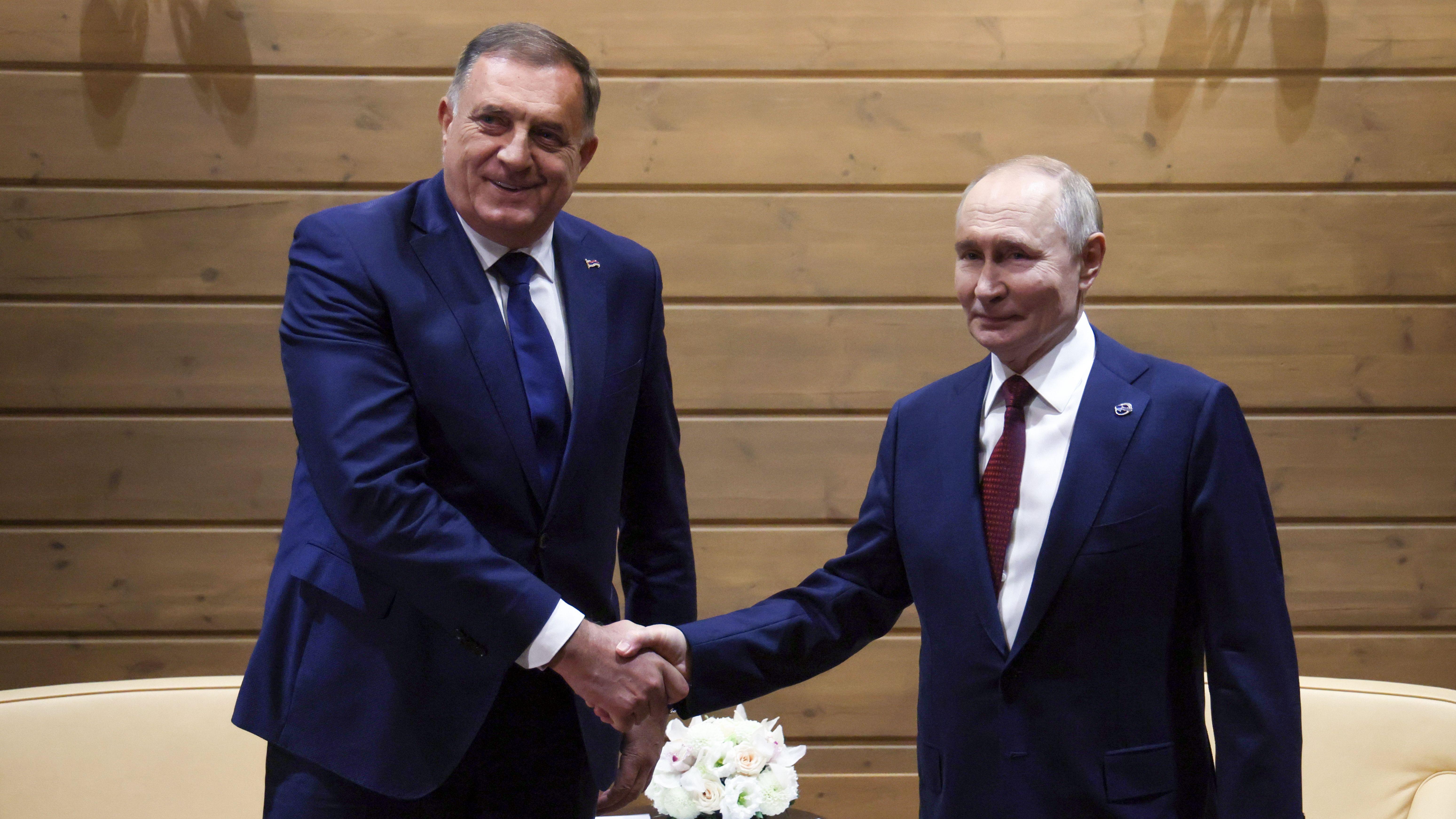 Dodik i Putin u Sočiju 2. oktobra 2025.
