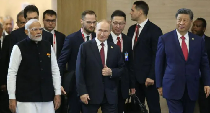 Modi, China, Russia
