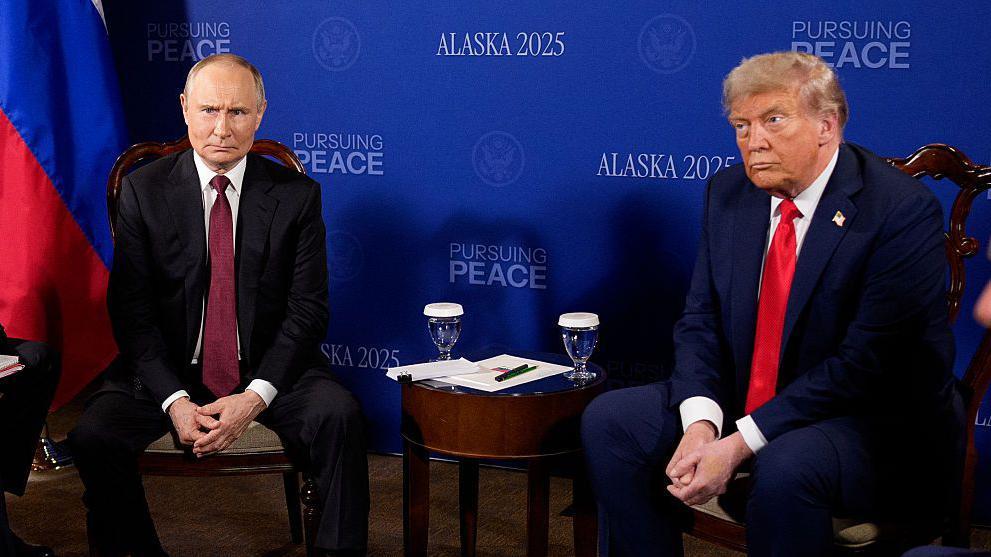 Trump and Putin enter third hour of high-stakes Ukraine talks in Alaska