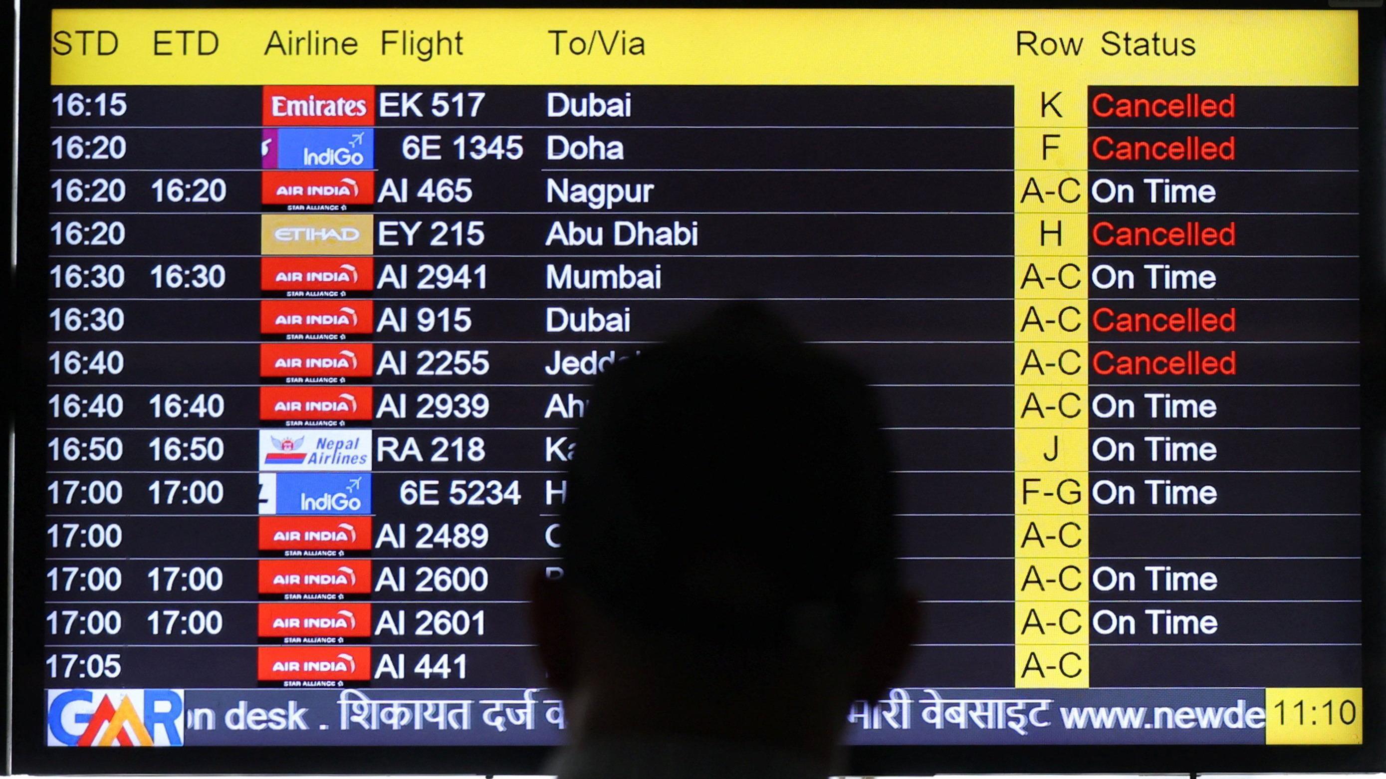 اضطراب حركة الطيران في الشرق الأوسط إثر الحرب الأمريكية الإسرائيلية مع إيران