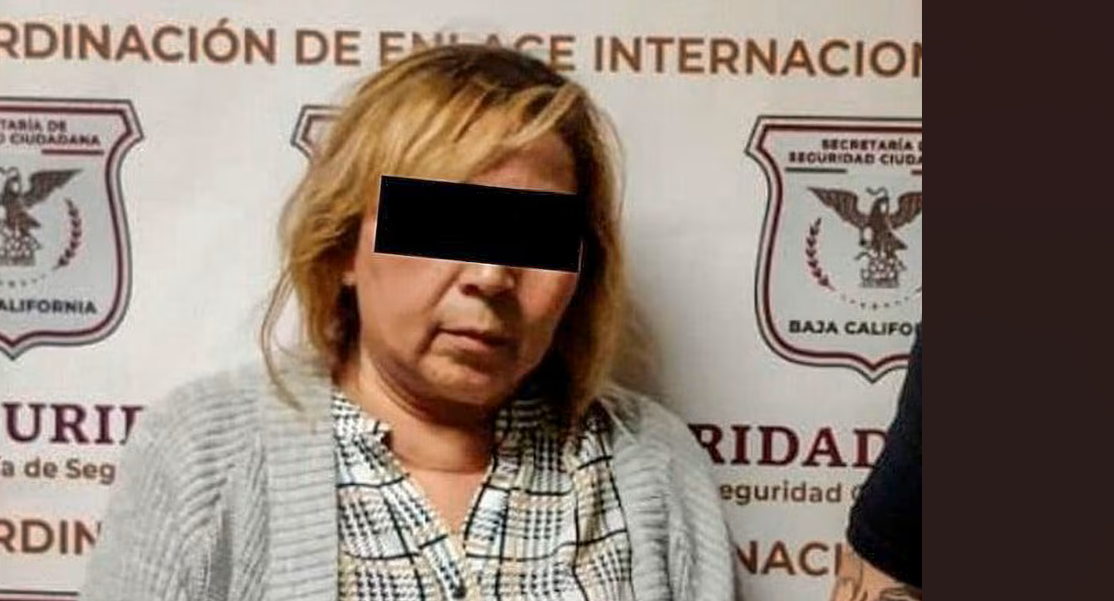 Imagen del arresto de Ofelia Hernández Salas, también conocida como "Doña Lupe" o "La Güera".